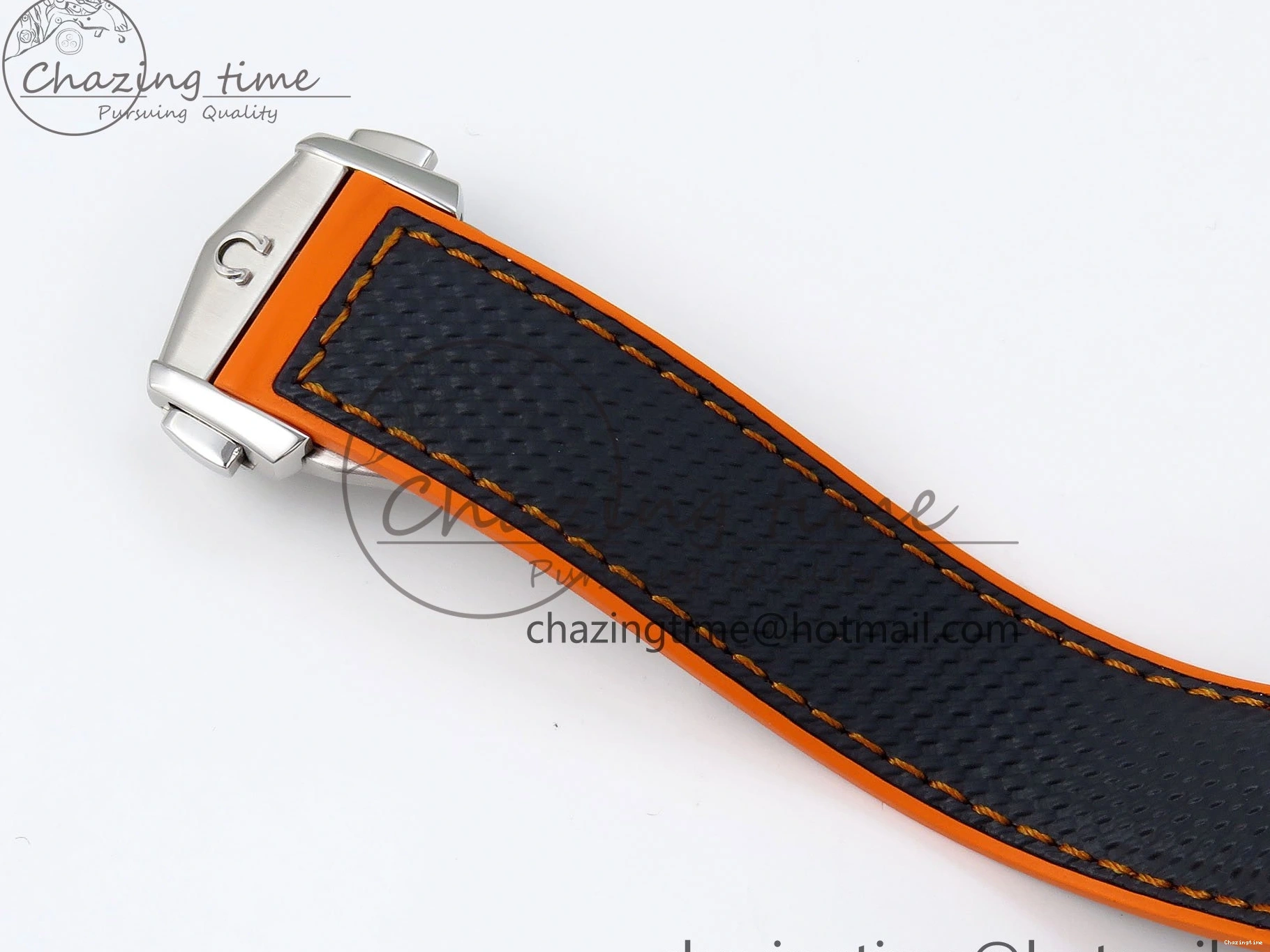 0210 Comfortable Planet Ocean 43.5mm SS VSF 1:1 Best Edition Black Orange Bezel Gray Dial on Nylon Strap A8900 Super Clone V 7730